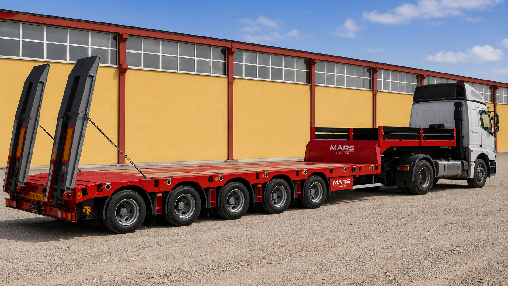 Atlas 5 Dingilli Lowbed Yarı Römork