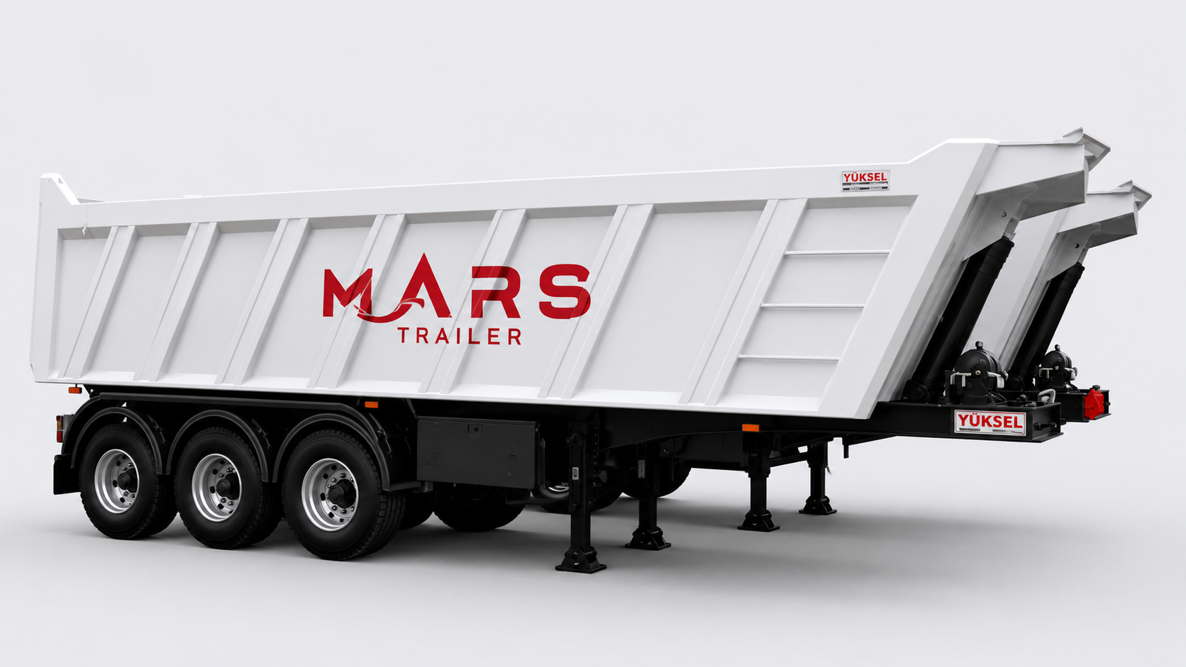 Granit 32 m³ Hafriyat Kaya Tipi Damperli Yarı Römork