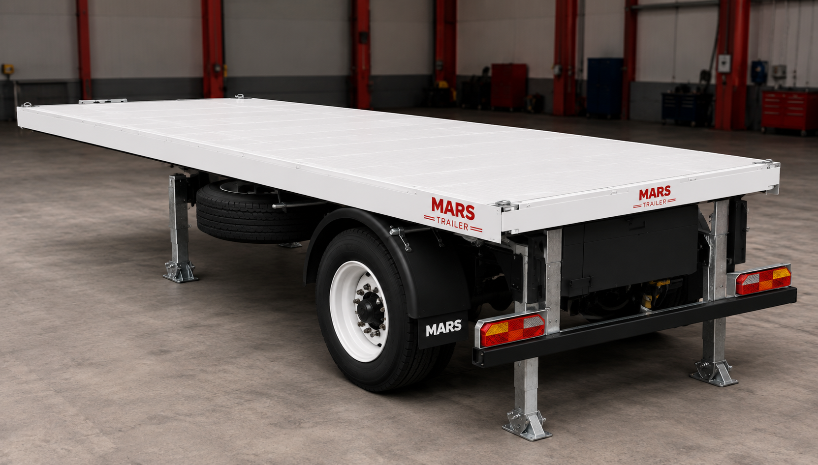 Tabla 1 Dingilli Flat-bed Platform Konteyner Taşıyıcı