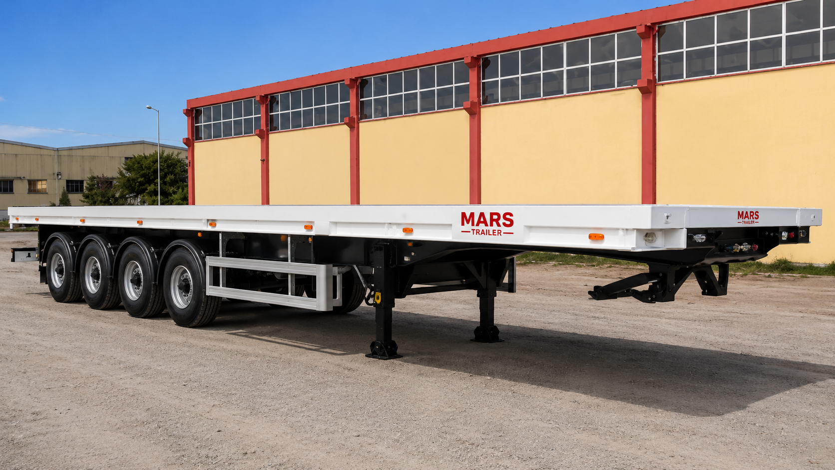 Tabla 4 Dingilli Flat-bed Platform Konteyner Taşıyıcı